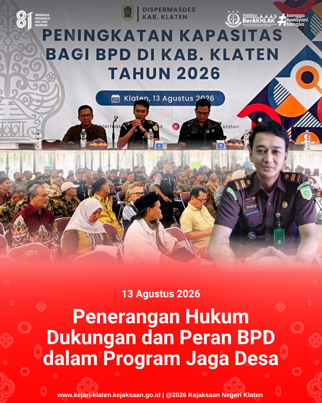 Penerangan Hukum Dukungan dan Peran BPD dalam Program Jaga Desa