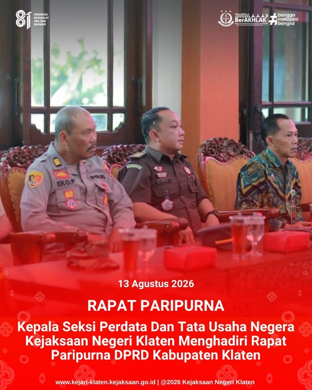 Rapat Paripurna DPRD Kabupaten Klaten