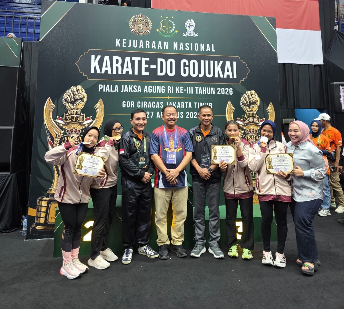 Kontingen Pengda Sulsel Sabet Gelar Juara Umum Kejurnas Karate-Do Gojukai Piala Jaksa Agung RI ke-III Tahun 2026