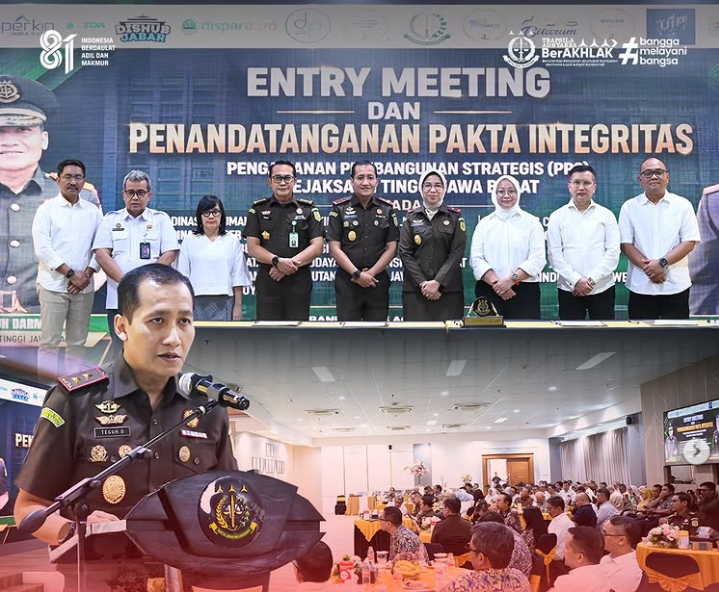 Kejaksaan Tinggi Jawa Barat Wujudkan Pembangunan Strategis yang Akuntabel melalui Entry Meeting dan Penandatanganan Pakta Integritas dalam Pelaksanaan Pengamanan Pembangunan Strategis