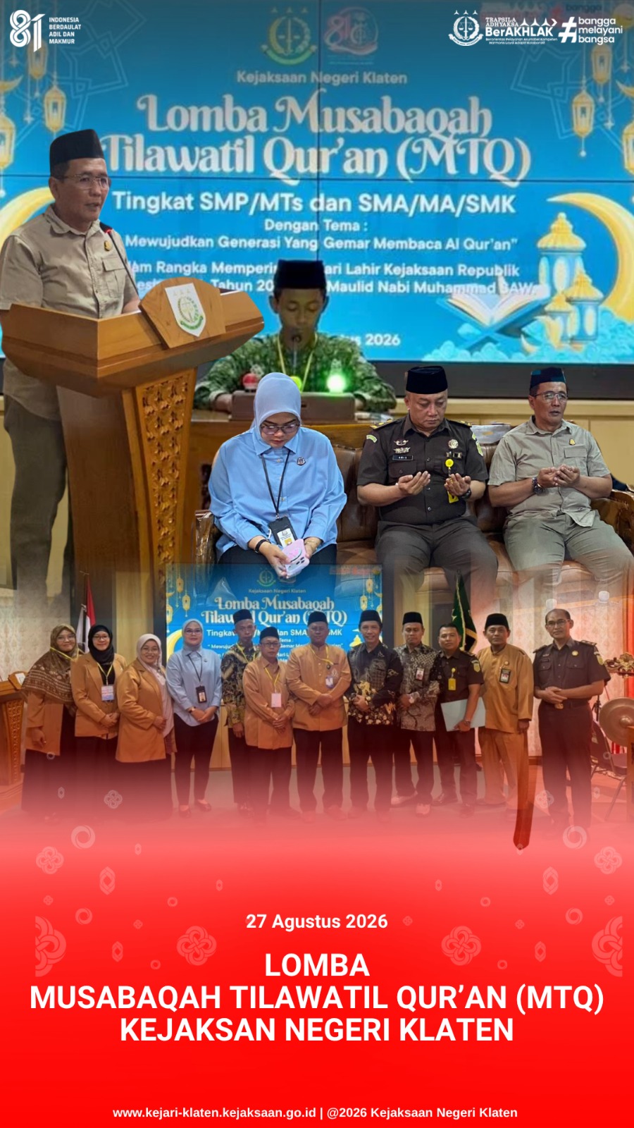 Lomba Musabaqah Tilawatil Qur’an MTQ)