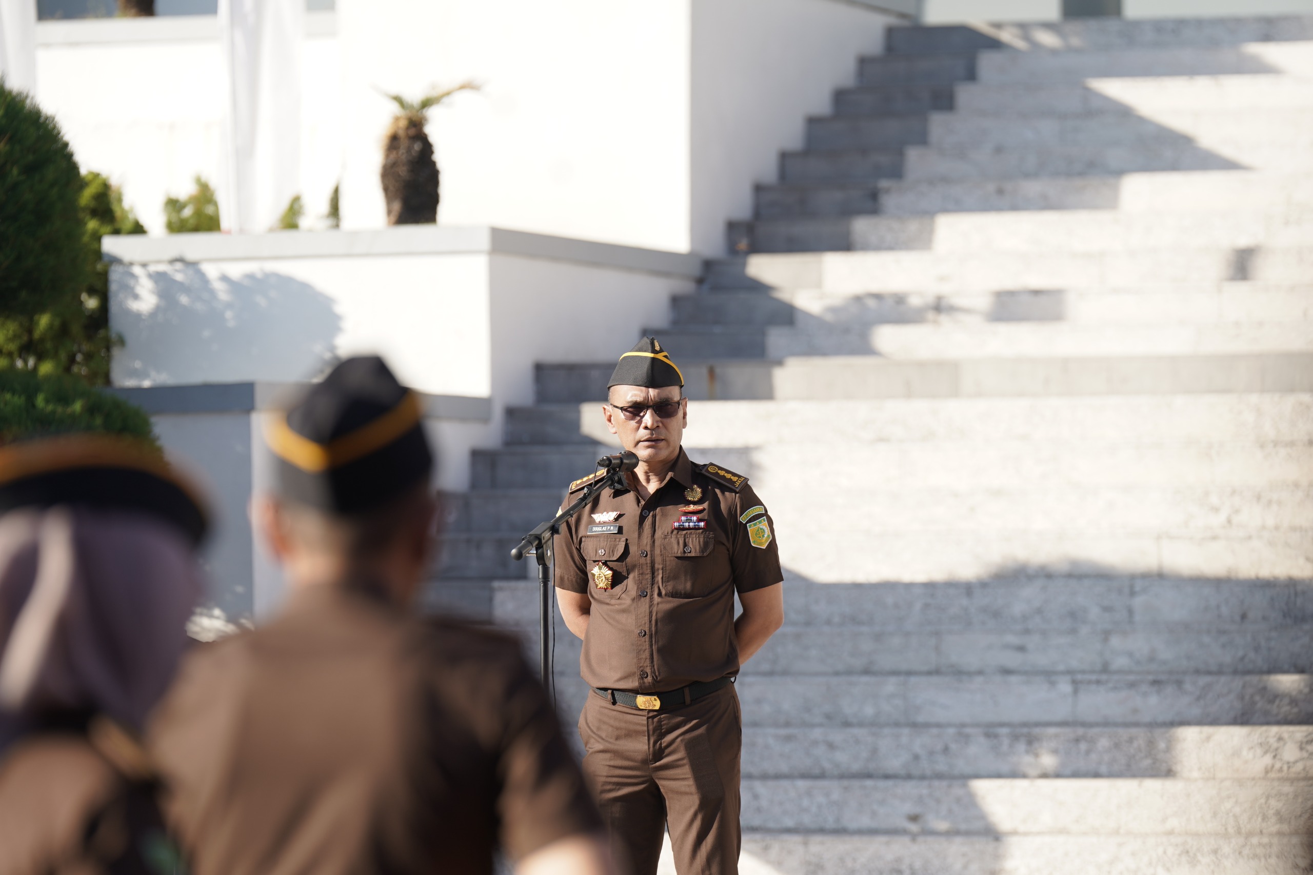 Pimpin Apel Pagi Aspidsus Kejati Sulsel Ingatkan Persiapan Puncak Harlah Ke-81 Kejaksaan RI
