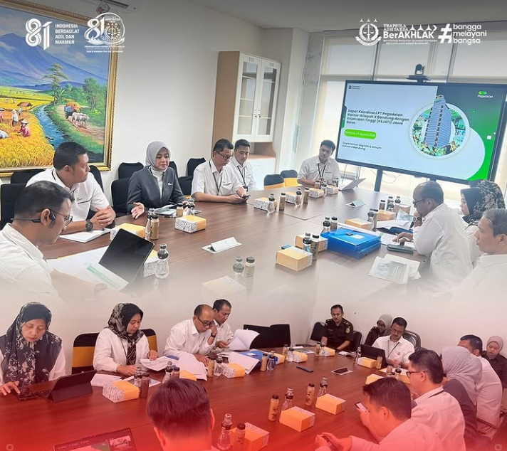 Rapat Koordinasi Kejati Jabar dan PT Pegadaian Persero) Kantor Wilayah X Bandung terkait Pendampingan Hukum PT Pegadaian Persero) Kanwil X Bandung dalam Proses Pengadaan Barang dan Jasa