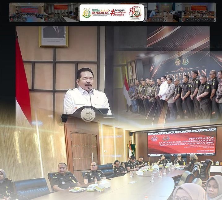 Perkuat Akuntabilitas dan Transparansi Kajati Jabar beserta jajaran mengikuti Penyerahan LHP BPK atas Laporan Keuangan Kejaksaan RI Tahun 2025