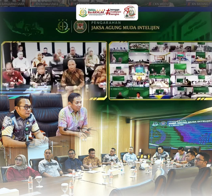 Perkuat Sinergi dan Pelaksanaan Tugas Asintel bersama Aspidum Beserta Jajaran Mengikuti Pengarahan Jaksa Agung Muda Intelijen