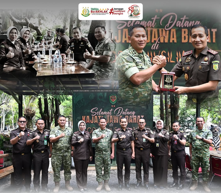 Kajati Jabar Kunjungi Pangdam IIISiliwangi Perkuat Sinergi dan Soliditas TNI–Kejaksaan