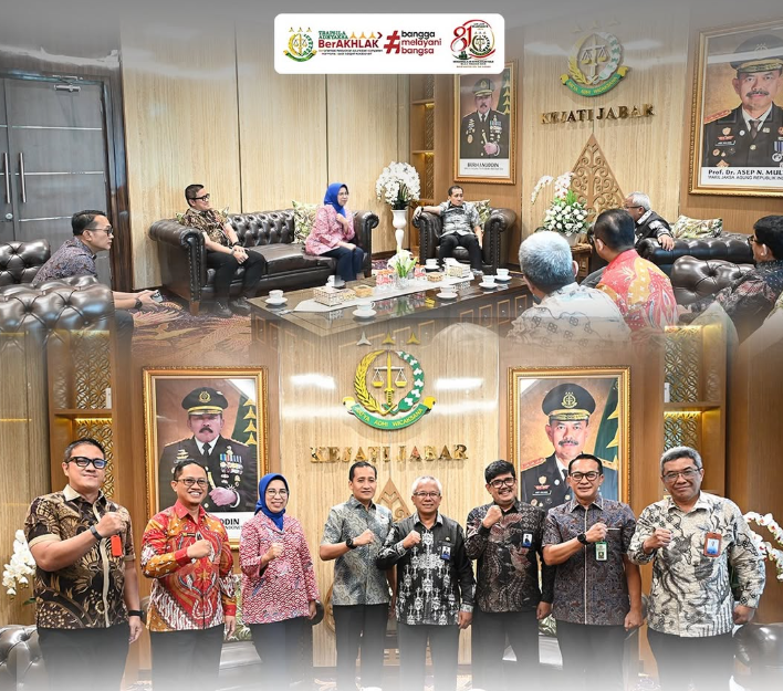 Perkuat Sinergi Antar Instansi Kajati Jabar Terima Kunjungan Silaturahmi Kepala Perwakilan BPKP Jawa Barat