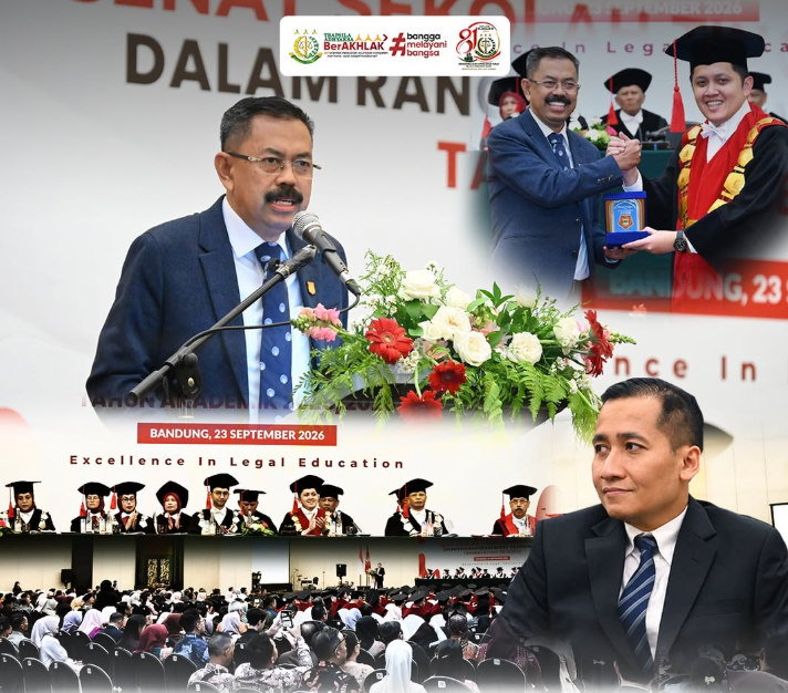 Kajati Jabar Dampingi Wakil Jaksa Agung RI Hadiri Dies Natalis ke-68 dan Wisuda Sekolah Tinggi Hukum Bandung Tahun Akademik 20252026