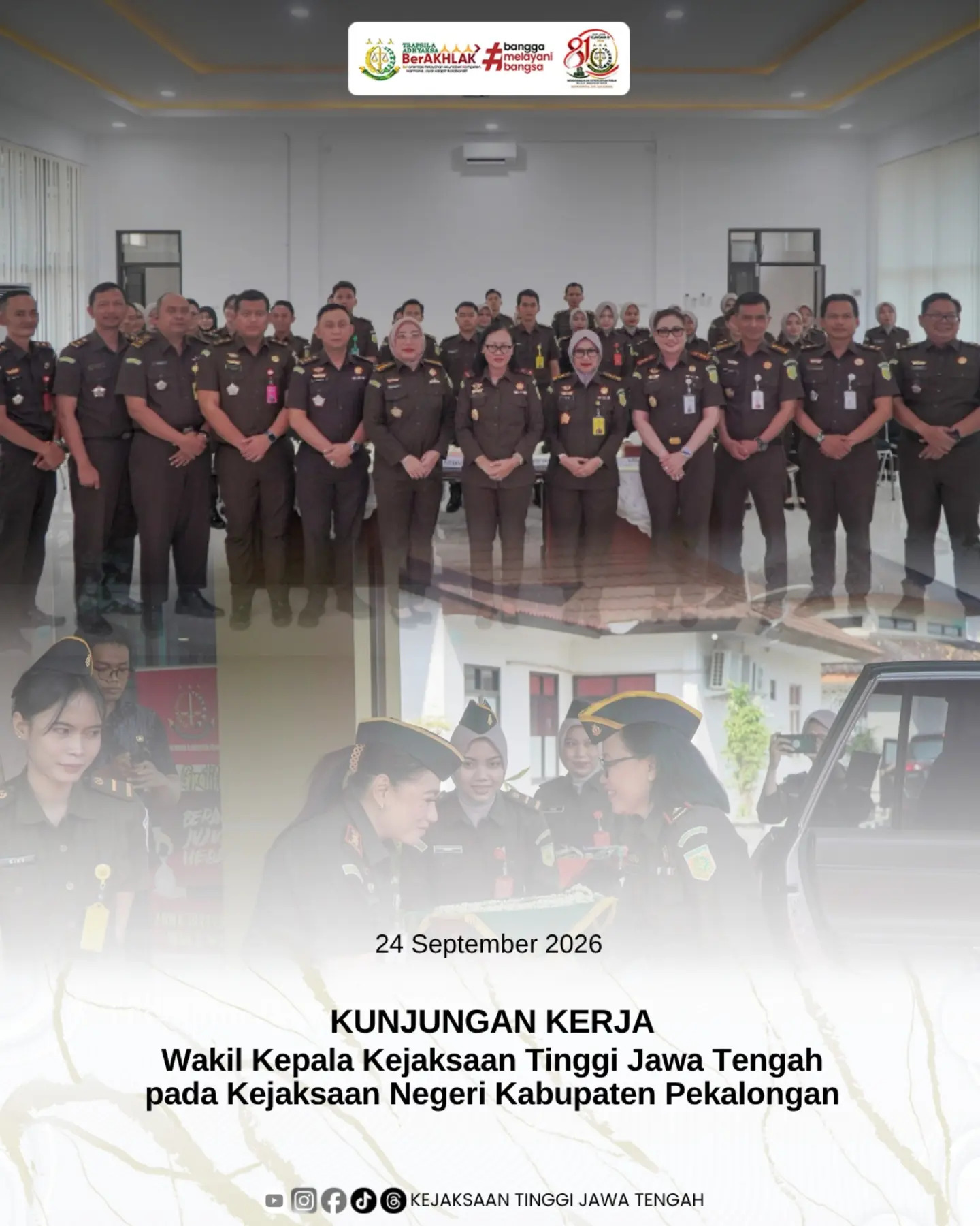 Kunker Wakajati Jateng di Kejari Kab Pekalongan