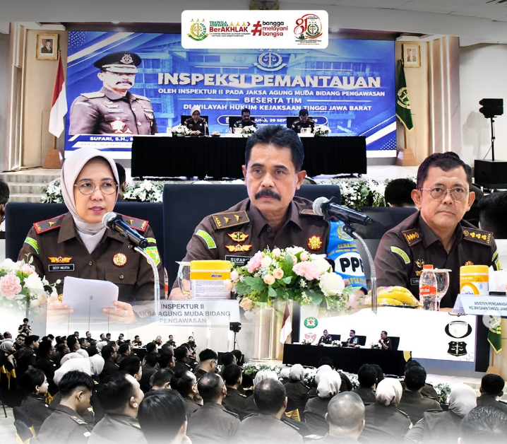 Kunjungan Inspeksi Pemantauan Tim Inspektur II pada Jaksa Agung Muda Bidang Pengawasan di Wilayah Hukum Kejaksaan Tinggi Jawa Barat Tahun 2026