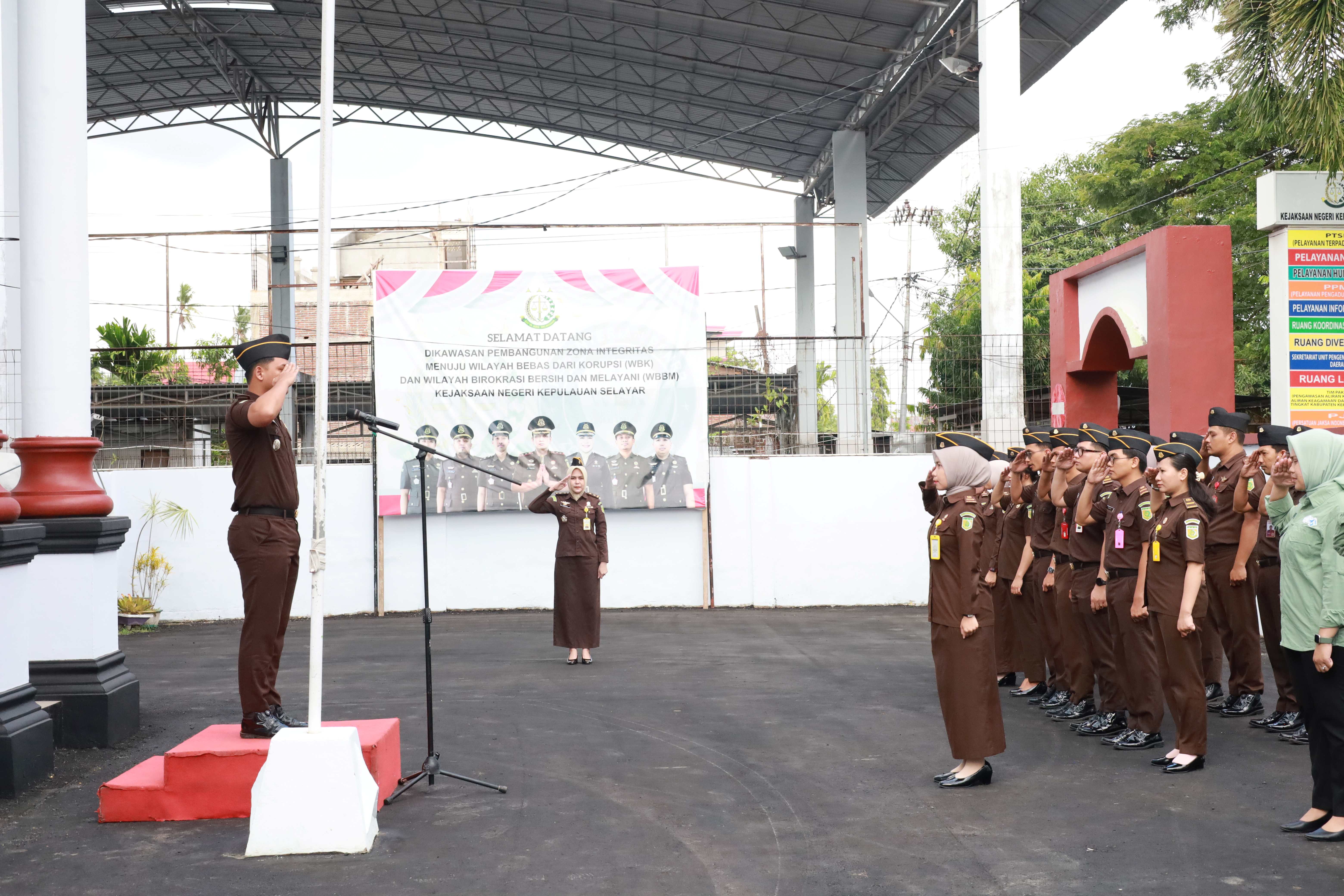 Apel Pagi Kejaksaan Negeri Kepulauan Selayar