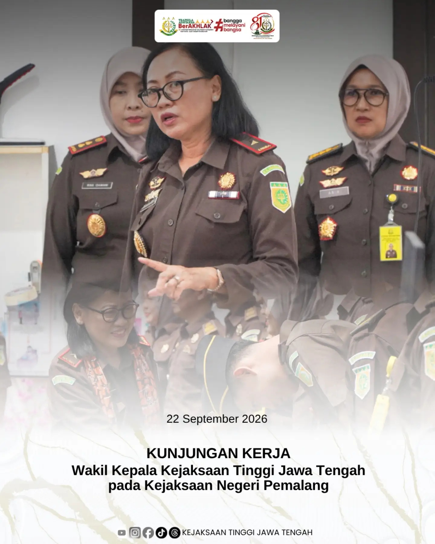 Kunker Wakajati Jateng di Kejari Pemalang