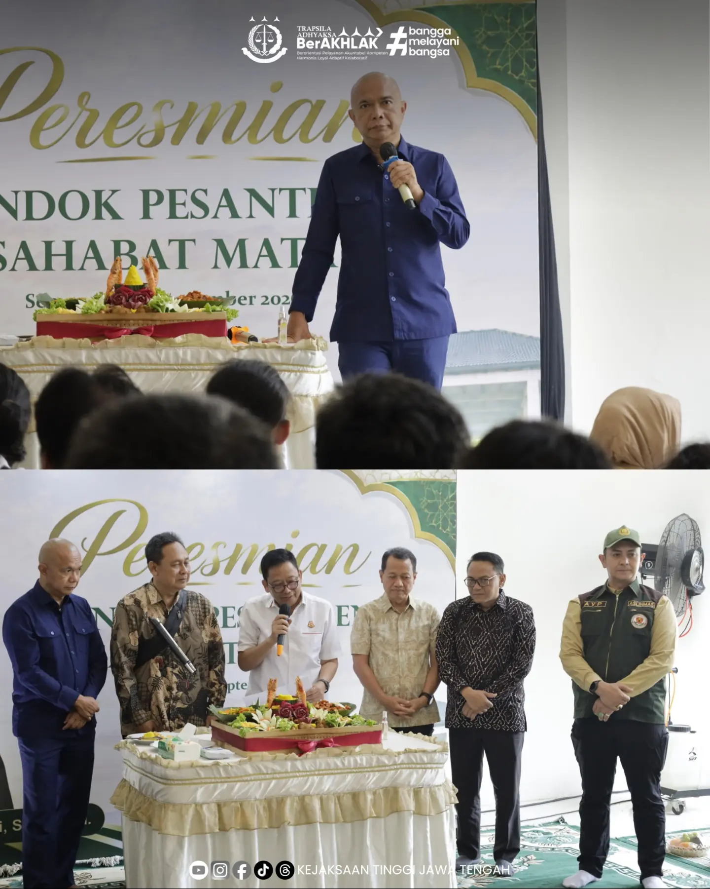 Jamintel Bersama Kajati Jateng Resmikan Pesantren Sahabat Mata Khusus Tuna Netra