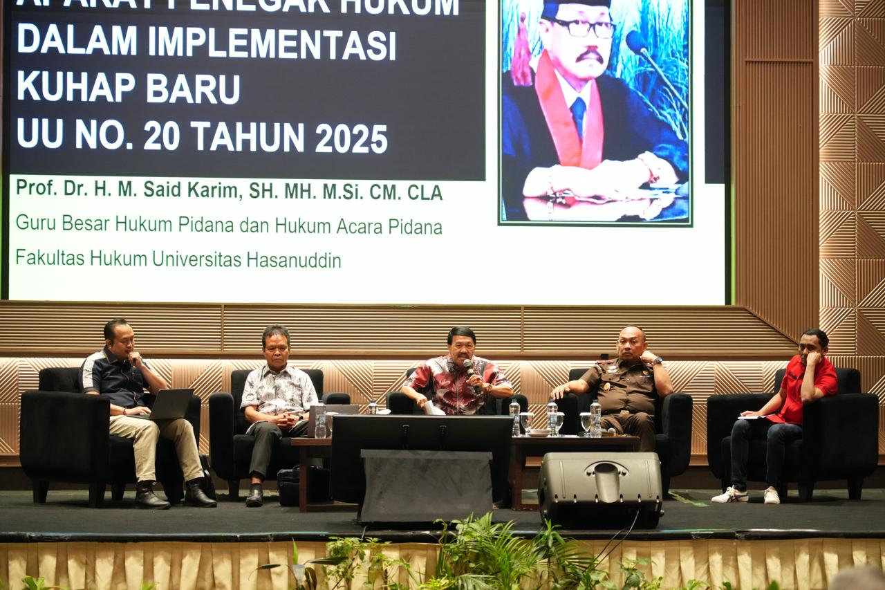 Bedah Implementasi KUHAP Baru di FGD Kejati Sulsel Empat Narasumber Kupas Paradigma Baru Sistem Peradilan Pidana Terpadu