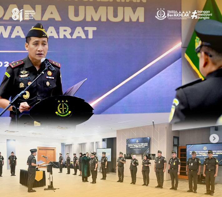Kajati Jabar Lantik Asisten Tindak Pidana Umum Tekankan Profesionalisme dan Integritas dalam Penegakan Hukum