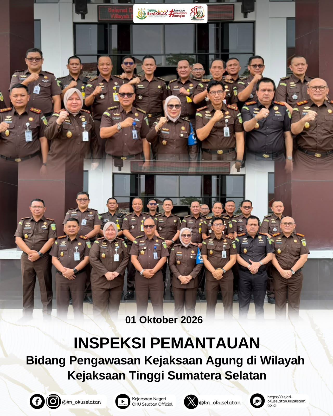 Inspeksi Pemantauan Kejagung Kejari OKU Selatan Perkuat Kualitas dan Akuntabilitas