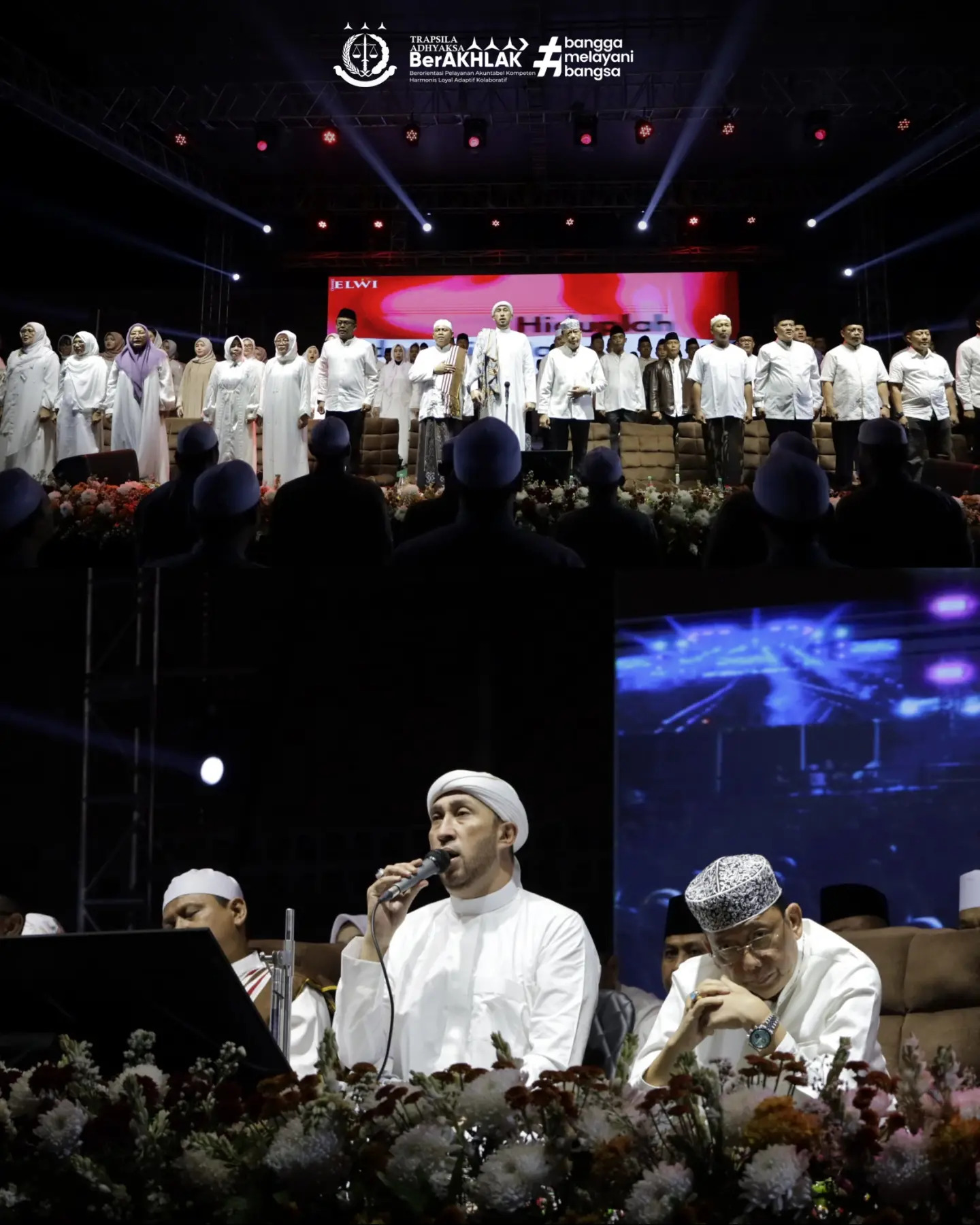 Kejati Jateng Aslinmas Jateng dan Dua Naga Bersholawat