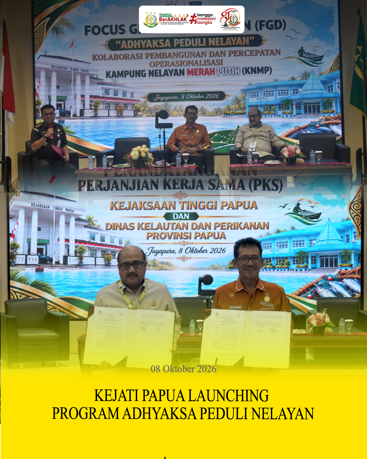 Kejati Papua Launching Program Adhyaksa Peduli Nelayan