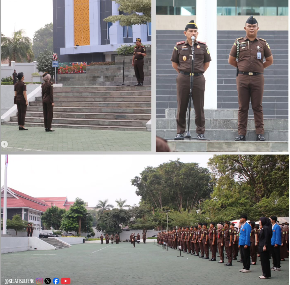 APEL PAGI GABUNGAN KEJAKSAAN TINGGI SULAWESI TENGAH DAN KEJARI PALU