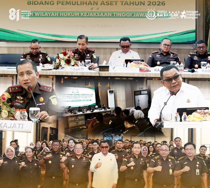 Kejati Jabar Laksanakan Monitoring dan Evaluasi Capaian Kinerja serta Realisasi Anggaran Bidang Pemulihan Aset Tahun 2026
