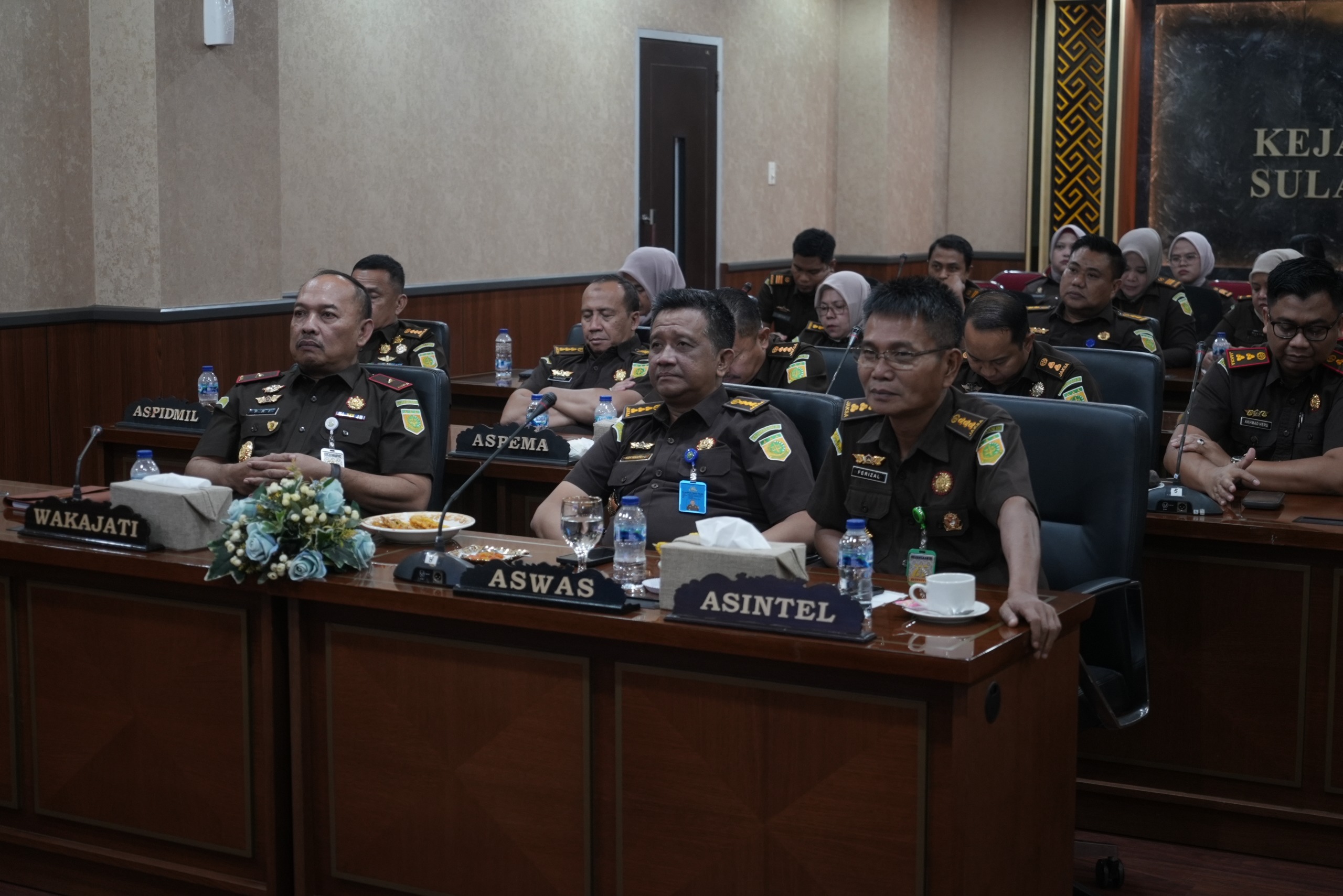 Ikuti Arahan Jamwas Secara Virtual Kejati Sulsel Komitmen Wujudkan Good Governance Lewat SAKIP dan SPIP