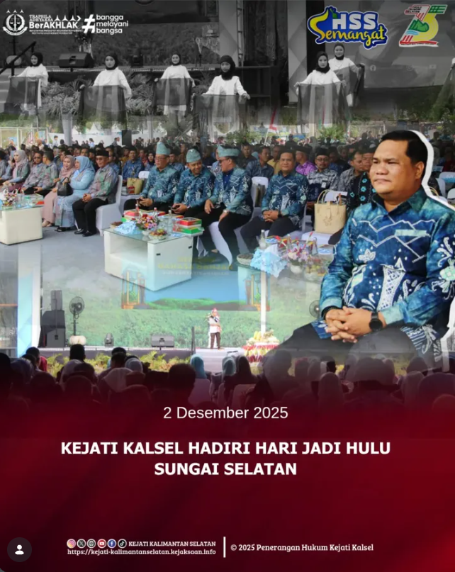 KEJATI KALSEL HADIRI HARI JADI HULU SUNGAI SELATAN