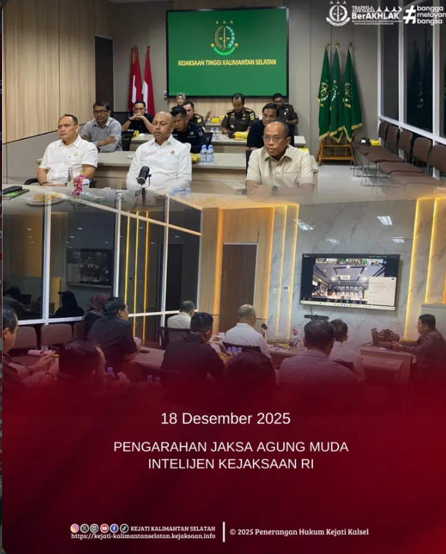 PENGARAHAN JAKSA AGUNG MUDA INJELIJEN KEJAKSAAN RI