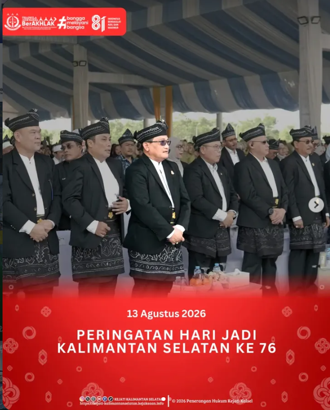 PERINGATAN HARI JADI KALIMANTAN SELATAN KE 76