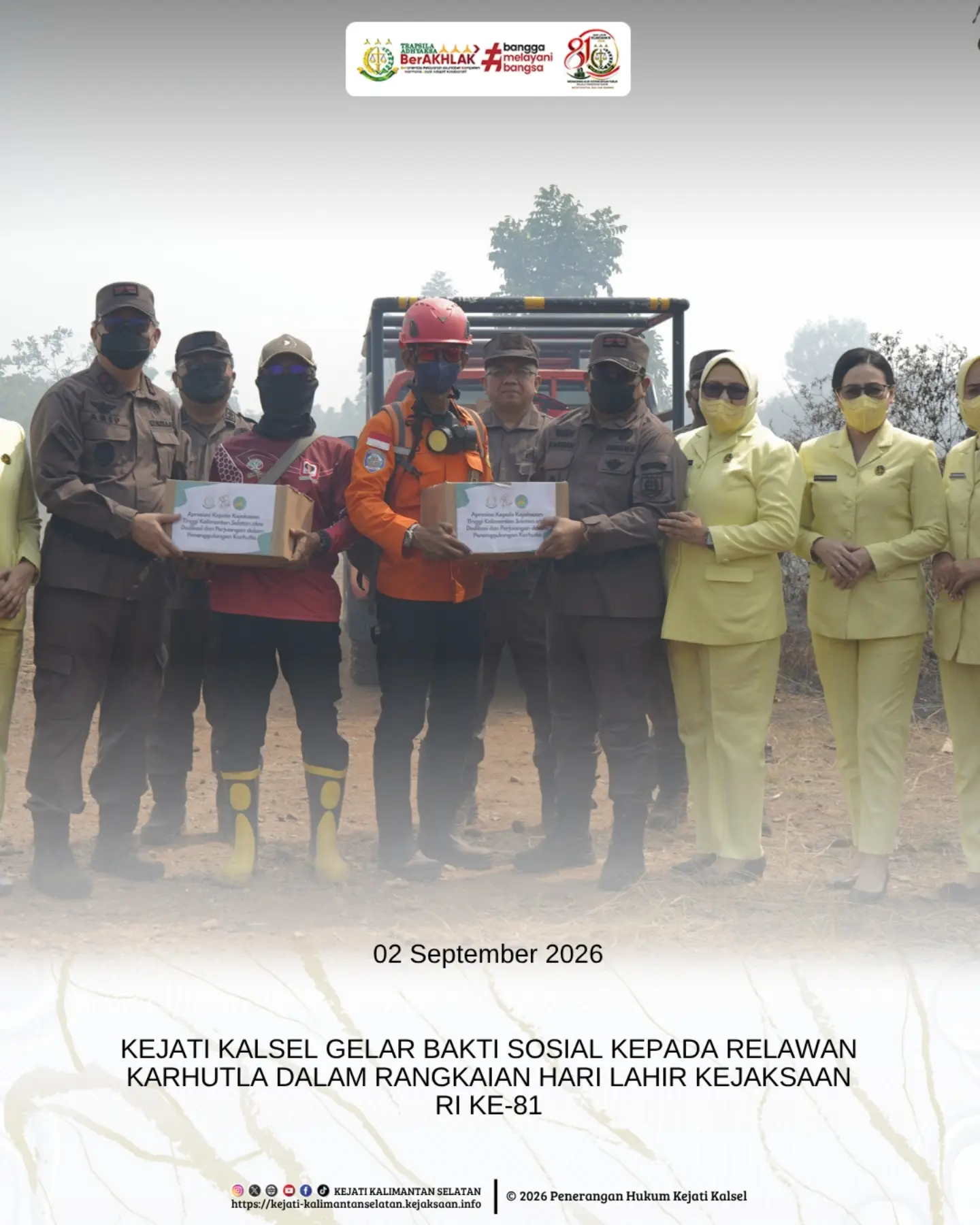 Banjarbaru 2 September 2026 – Dalam rangkaian Peringatan Hari Lahir Kejaksaan Republik Indonesia ke-81 Kejaksaan Tinggi