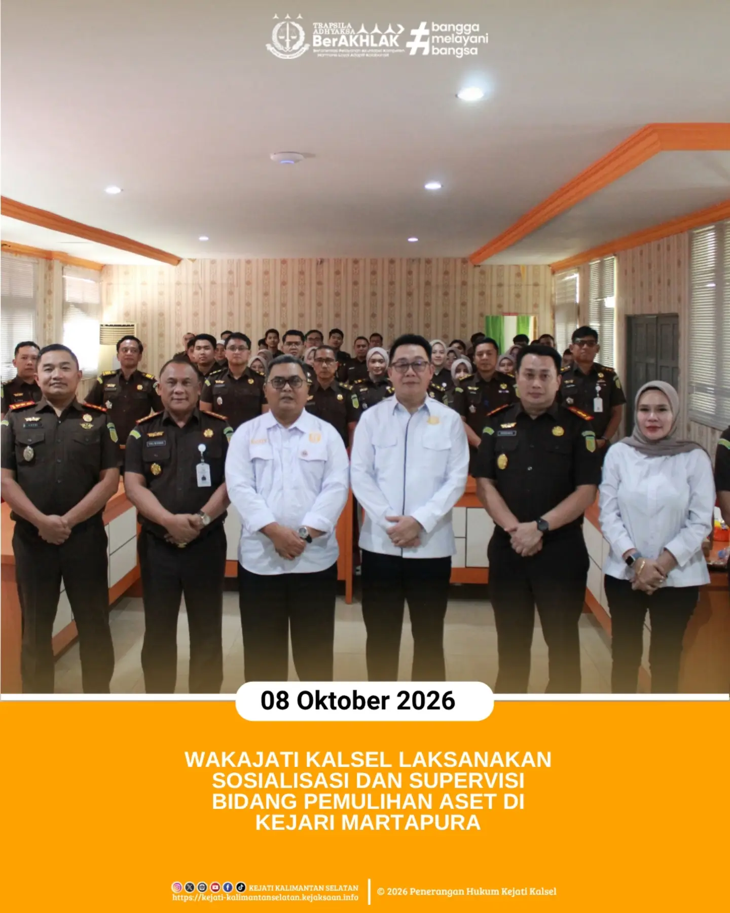 Banjar 8 Oktober 2026 – Wakil Kepala Kejaksaan Tinggi Kalimantan Selatan Dr