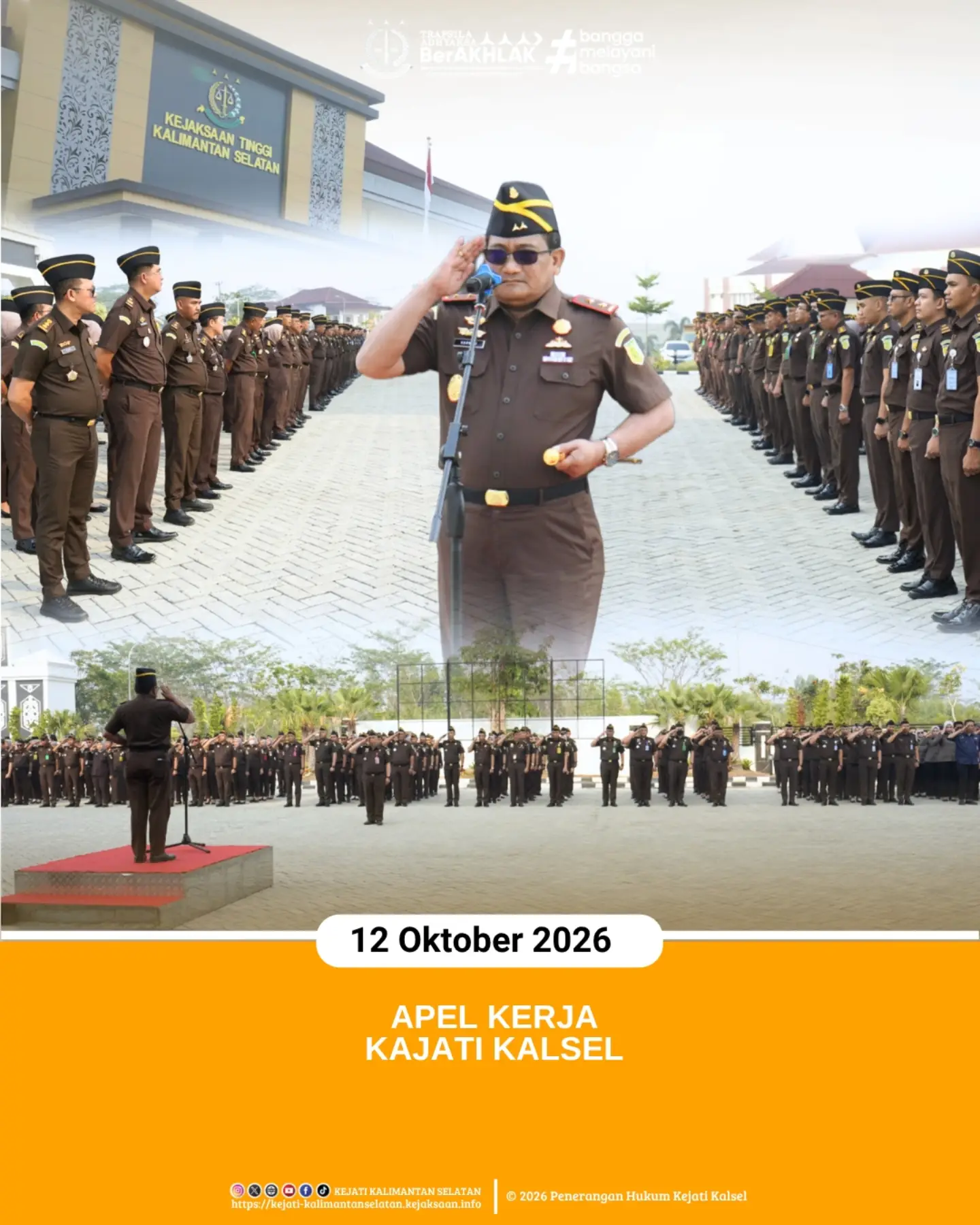 Banjarbaru 12 Oktober 2026 – Kepala Kejaksaan Tinggi Kalimantan Selatan Sukarman Sumarinton SH MH bertindak sebagai