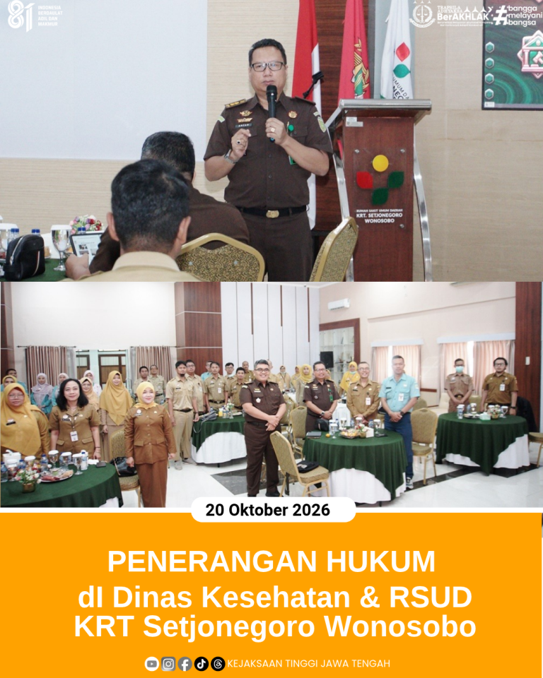 Penerangan Hukum pada Dinas Kesehatan dan RSUD KRT Setjonegoro Wonosobo