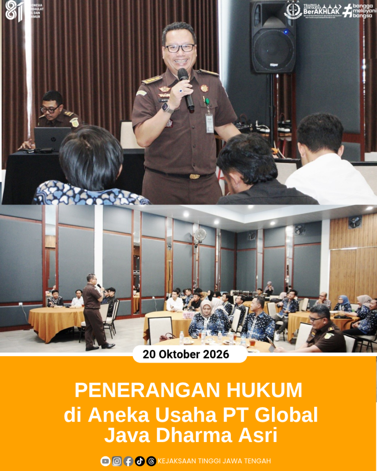 Penerangan Hukum pada Aneka Usaha PT Global Java Dharma Asri Wonosobo
