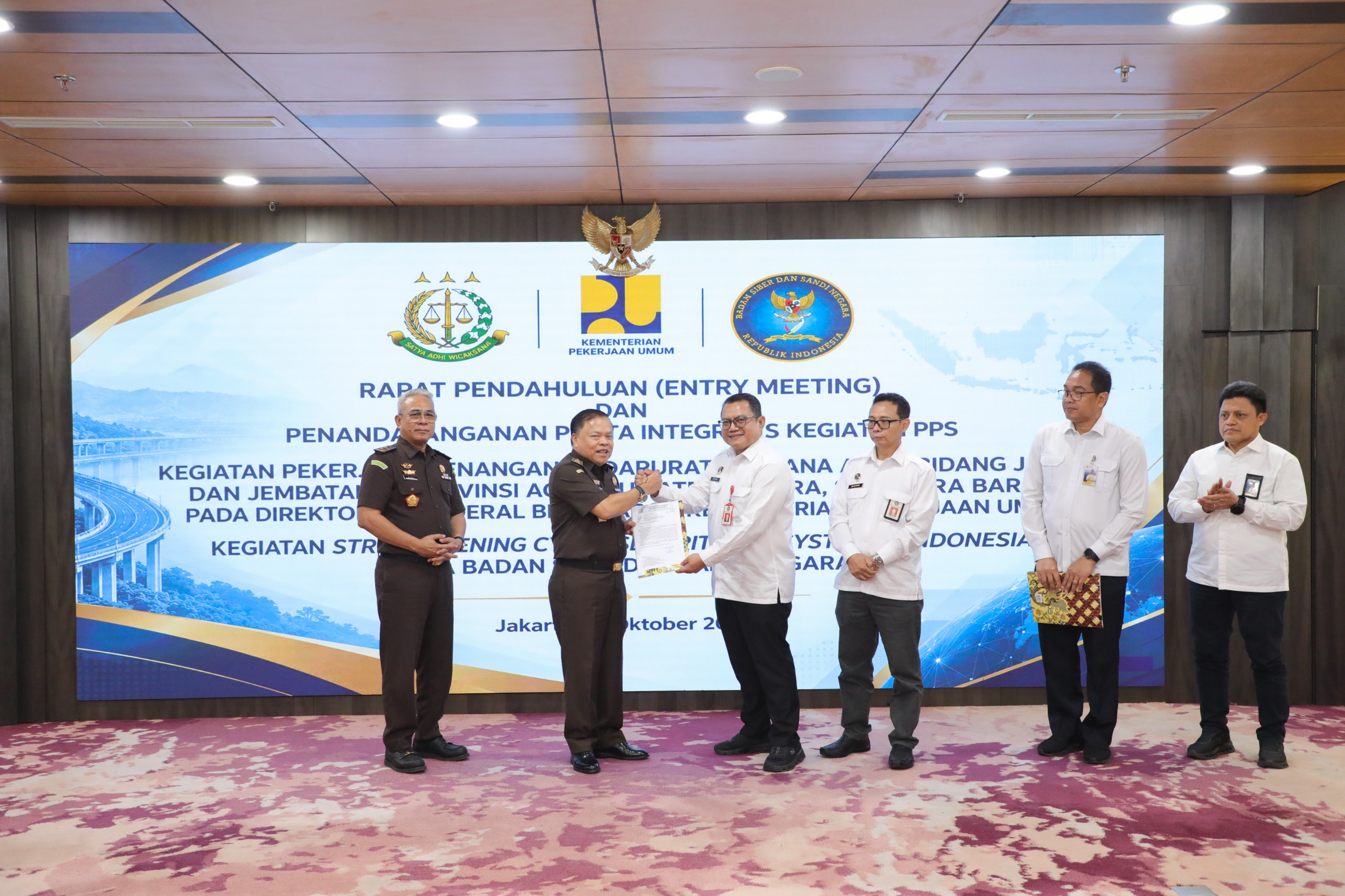 Entry Meeting Direktorat IV JAM INTEL Kawal Proyek Penanganan Darurat Bencana Senilai Total 2293 Juta Euro